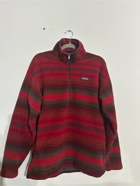 Vintage 80’s Rare Patagonia Men’s Red Half-Zip Fleece Pullover